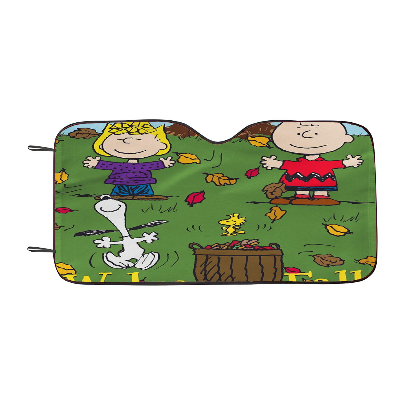 Snoopy Charlie Brown Welcome Fall Car Auto Sun Shade Windshield Cover