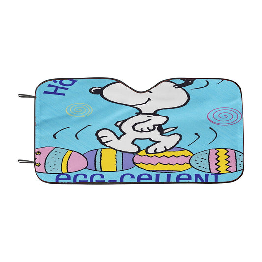 Snoopy Easter Car Auto Sun Shade Windshield Cover