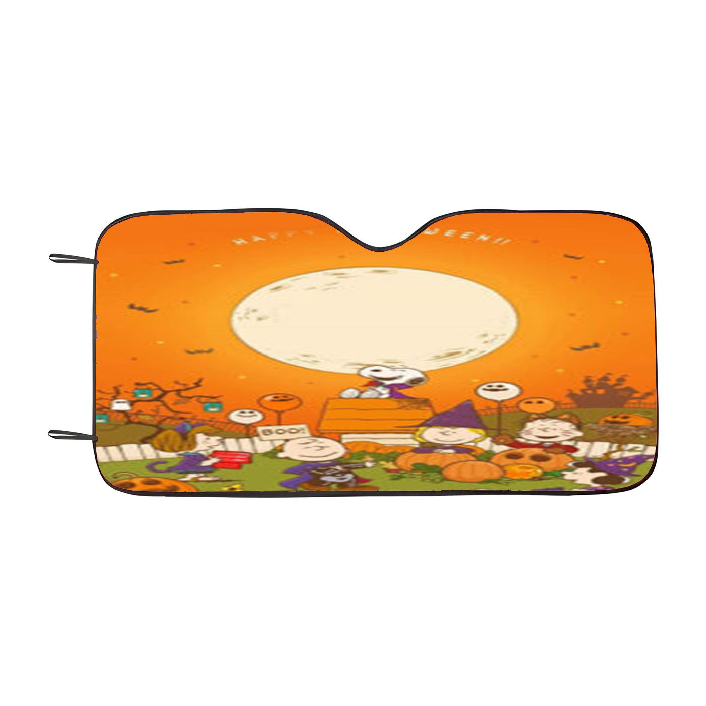 Snoopy Halloween 2 Car Auto Sun Shade Windshield Cover