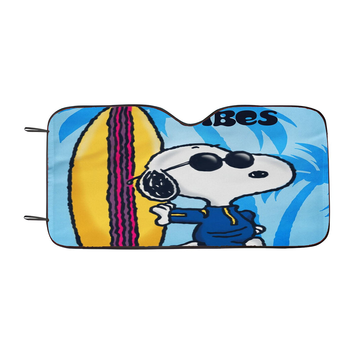 Snoopy Summer Beach Car Auto Sun Shade Windshield Cover