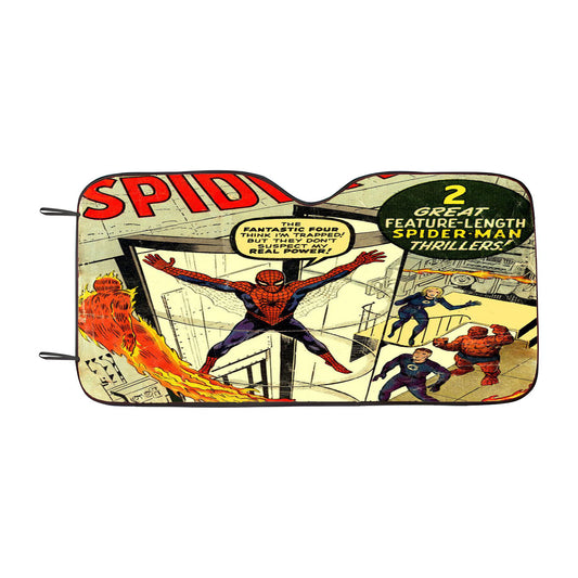 Spiderman Comic Car Auto Sun Shade Windshield Cover