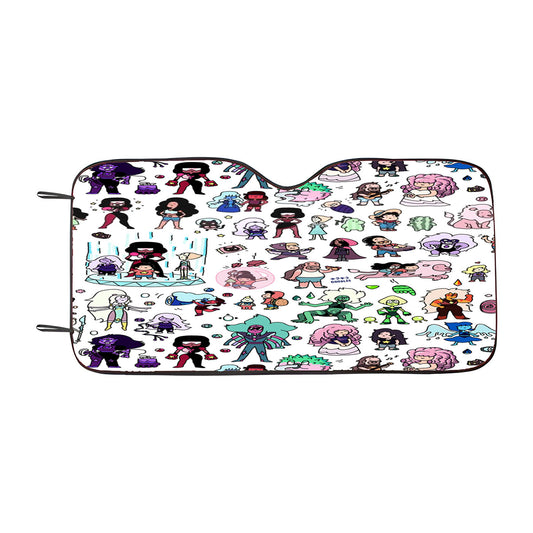 Steven Universe Pattern Wallpaper Car Auto Sun Shade Windshield Cover