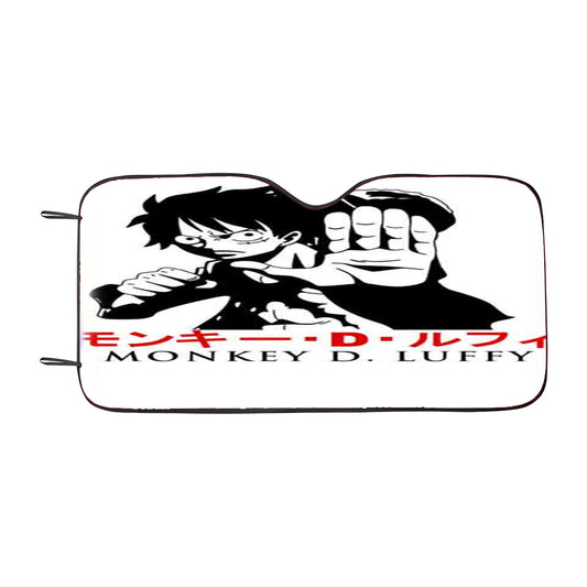 Straw Hat Monkey De Luffy Car Auto Sun Shade Windshield Cover