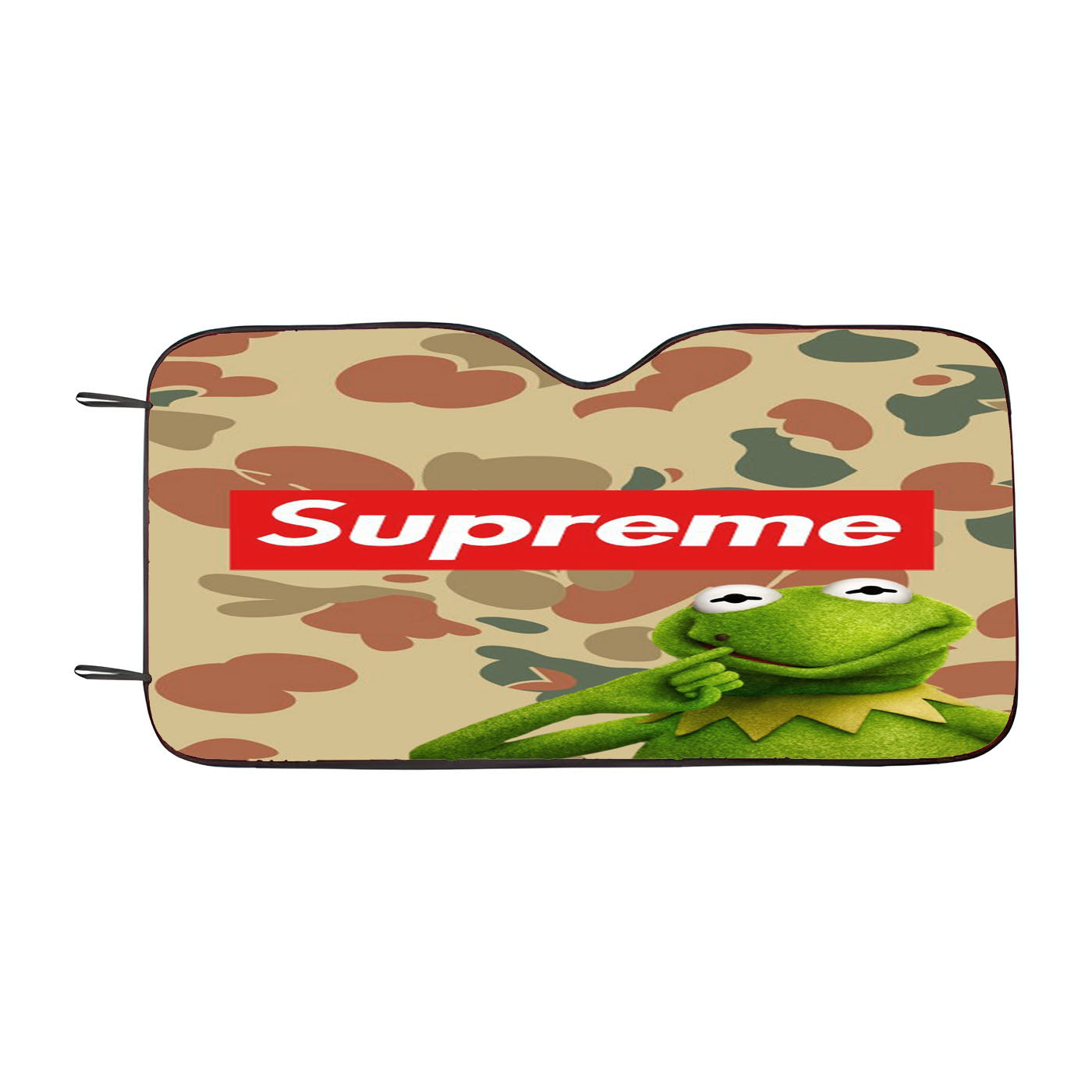 Supreme Kermit Camouflage Car Auto Sun Shade Windshield Cover