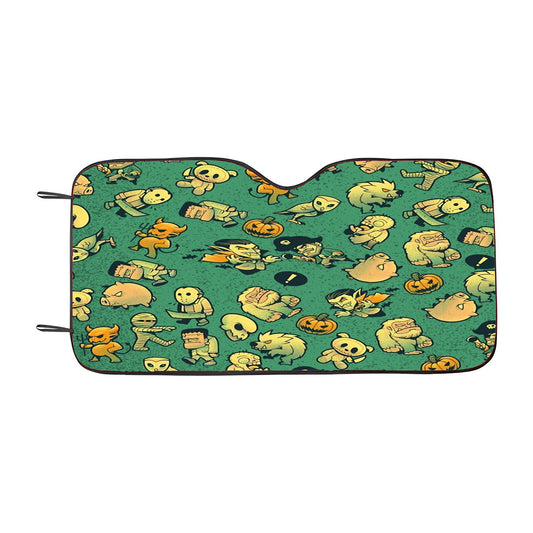 Terror Halloween Attack Car Auto Sun Shade Windshield Cover