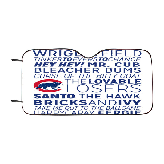 The Chicago Cubs 1876 Car Auto Sun Shade Windshield Cover