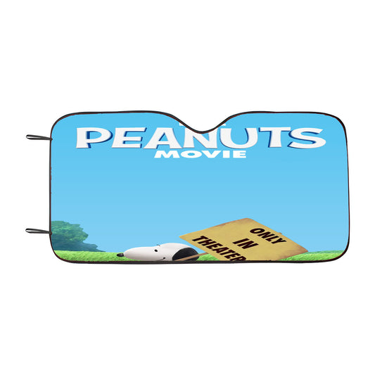The Peanuts Movie Poster Car Auto Sun Shade Windshield Cover