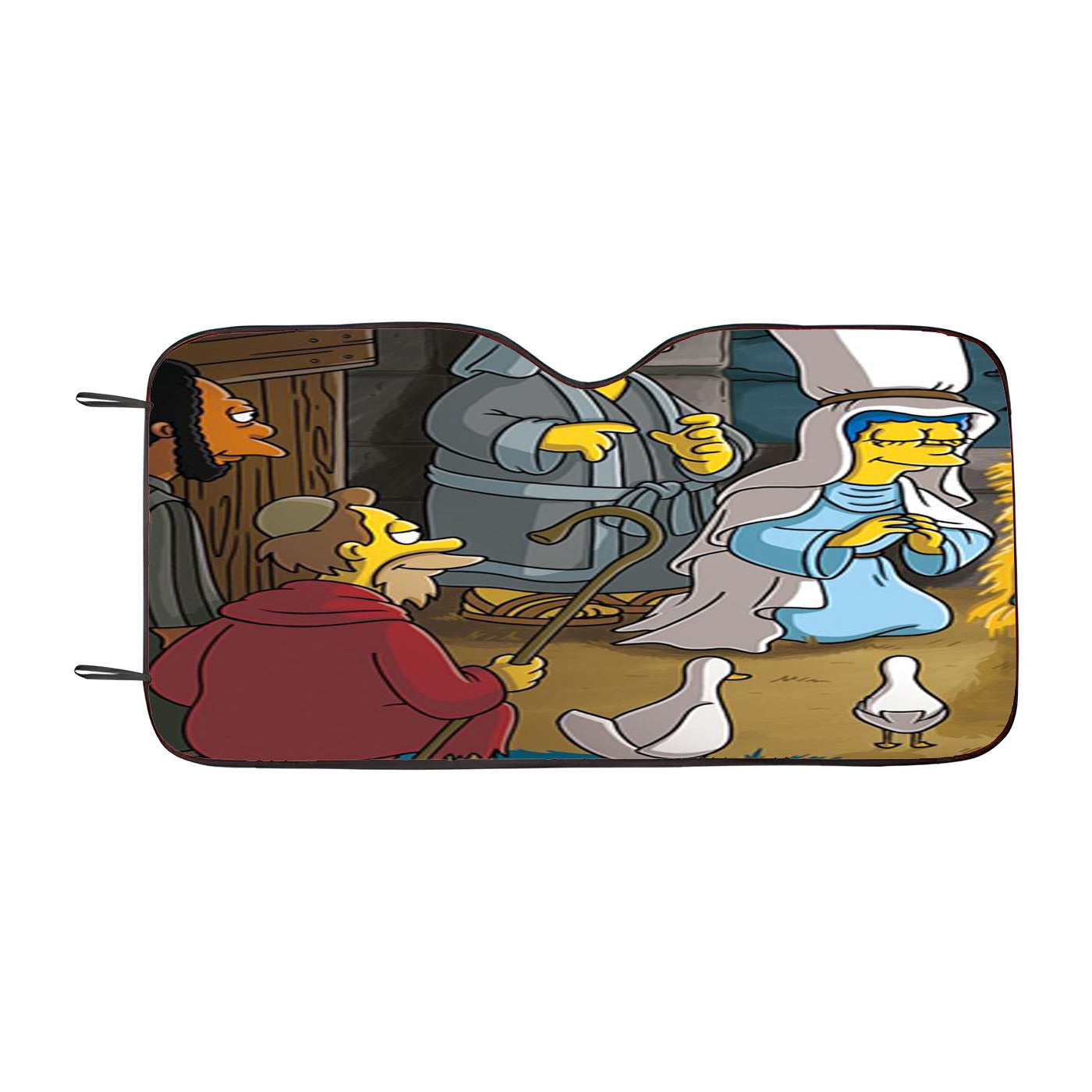 The Simpson Christmas Car Auto Sun Shade Windshield Cover