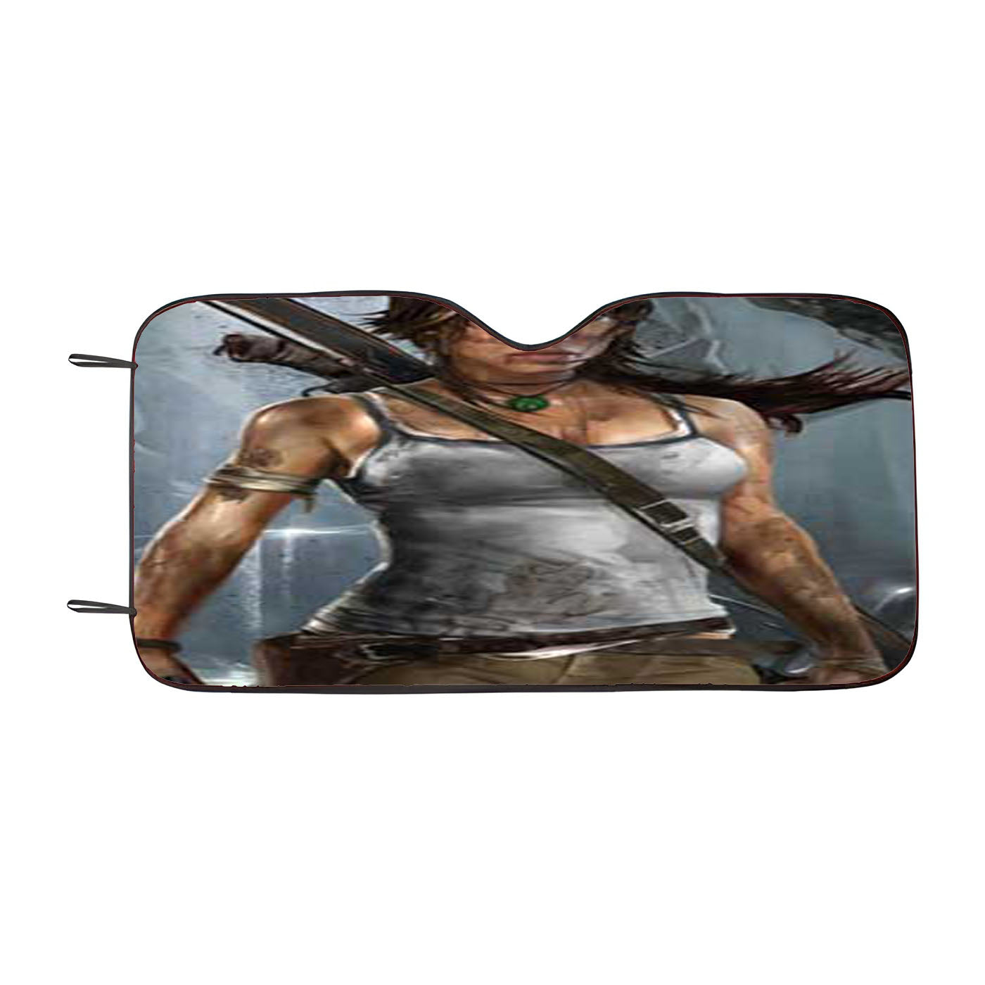 Tomb Raider Lara Croft Car Auto Sun Shade Windshield Cover