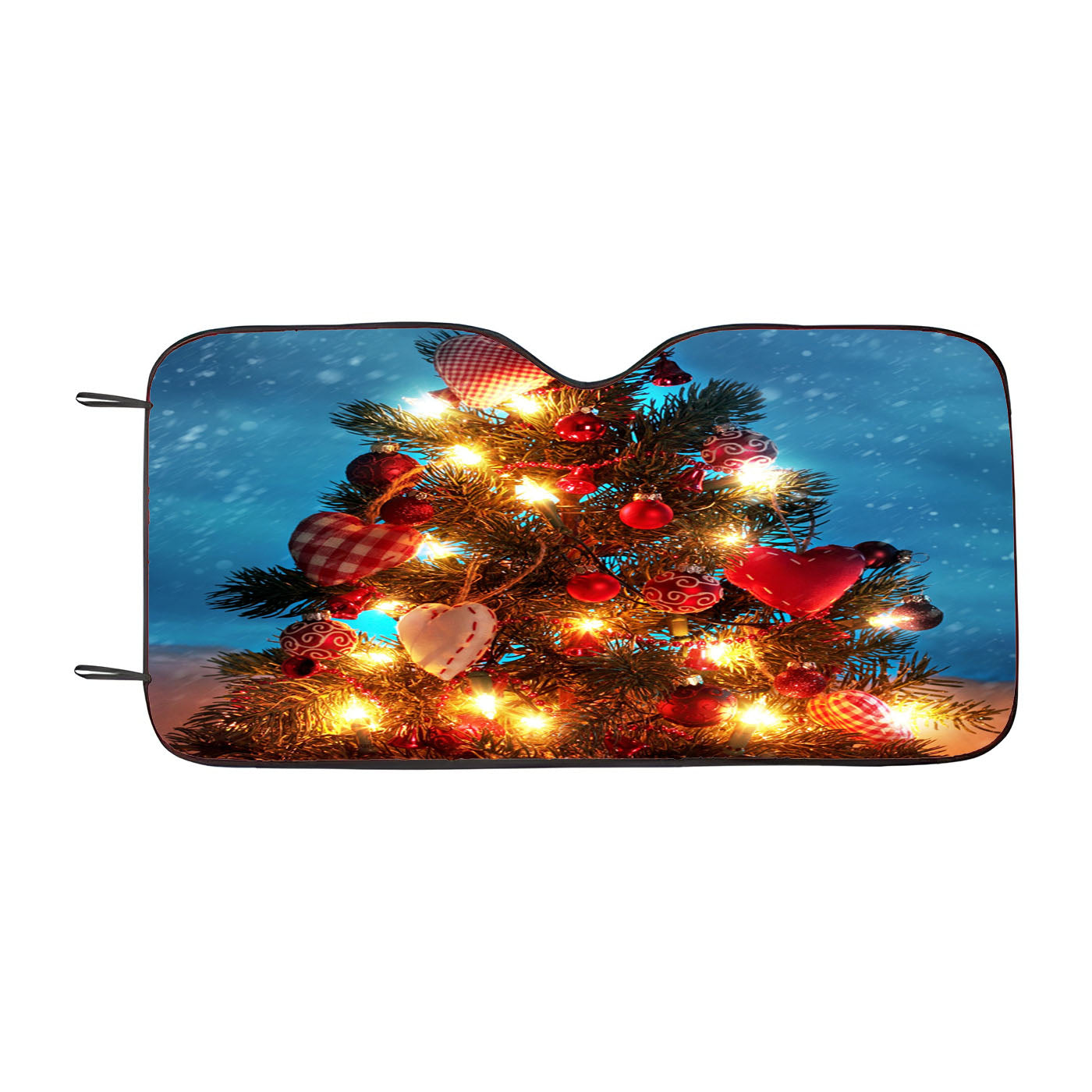Tree Lamp Christmas Car Auto Sun Shade Windshield Cover