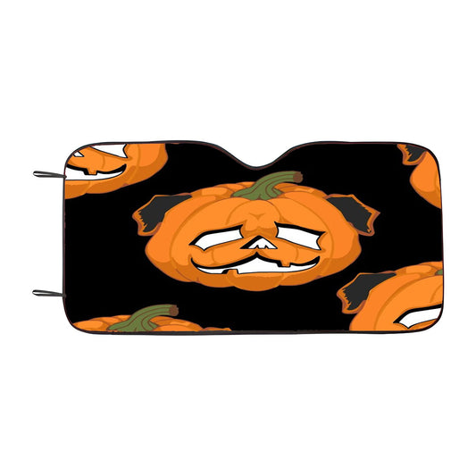 Trick Or Treat Pug Halloween Car Auto Sun Shade Windshield Cover