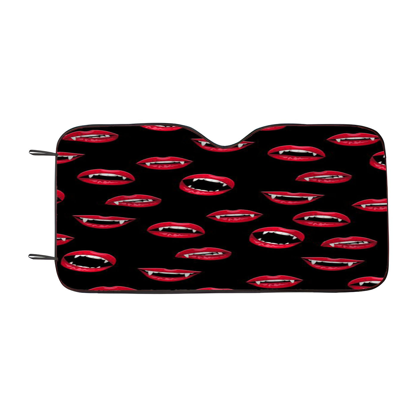 Vampire Lips Pattern Halloween Style Car Auto Sun Shade Windshield Cover