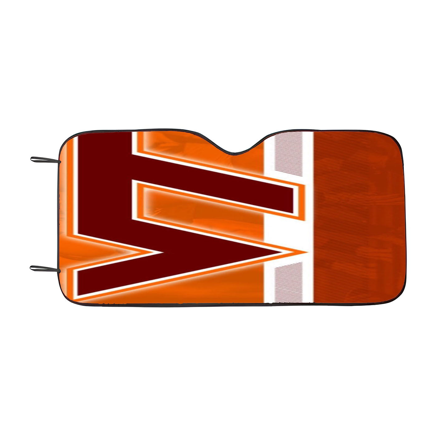 Virginia Tech Black Car Auto Sun Shade Windshield Cover
