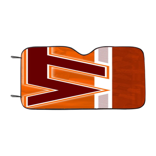 Virginia Tech Black Car Auto Sun Shade Windshield Cover
