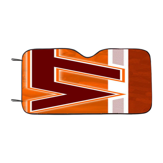 Virginia Tech Symbol Car Auto Sun Shade Windshield Cover