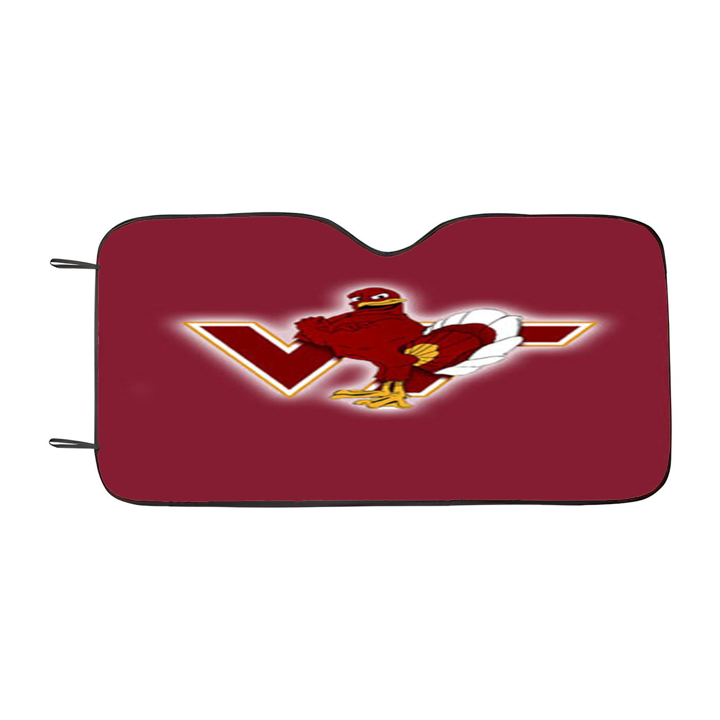 Virginia Tech University Logo Dark Wood Wallpaper Car Auto Sun Shade Windshield Cover