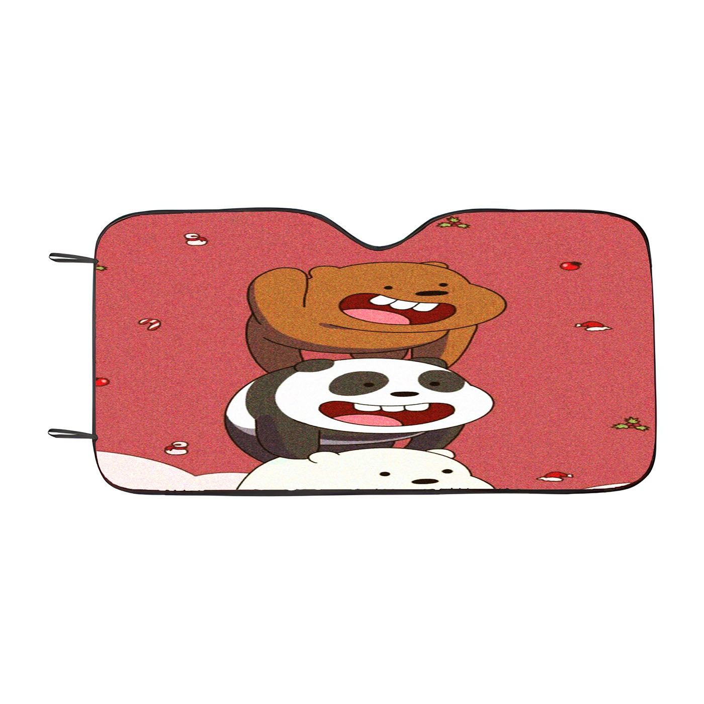 We Bare Bears Christmas Car Auto Sun Shade Windshield Cover