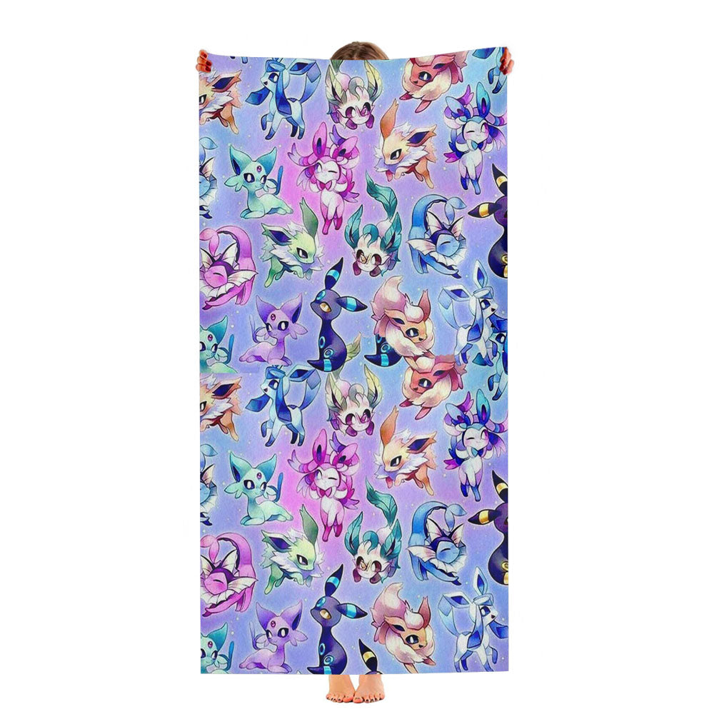 All Eevee Evolution Type Ultra-Soft Luxury Bathroom Towels