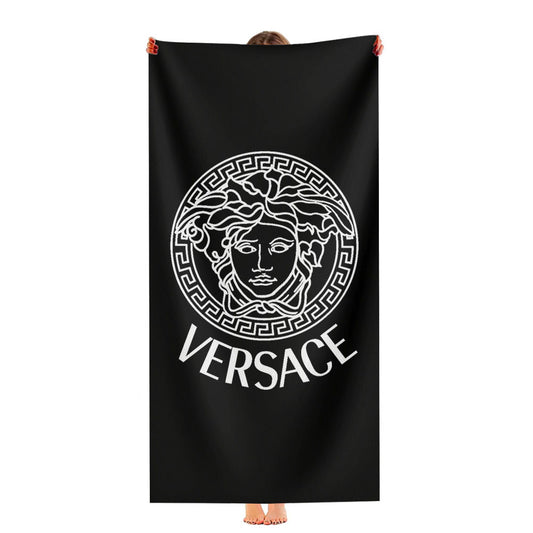 Black White Versace Ultra-Soft Luxury Bathroom Towels