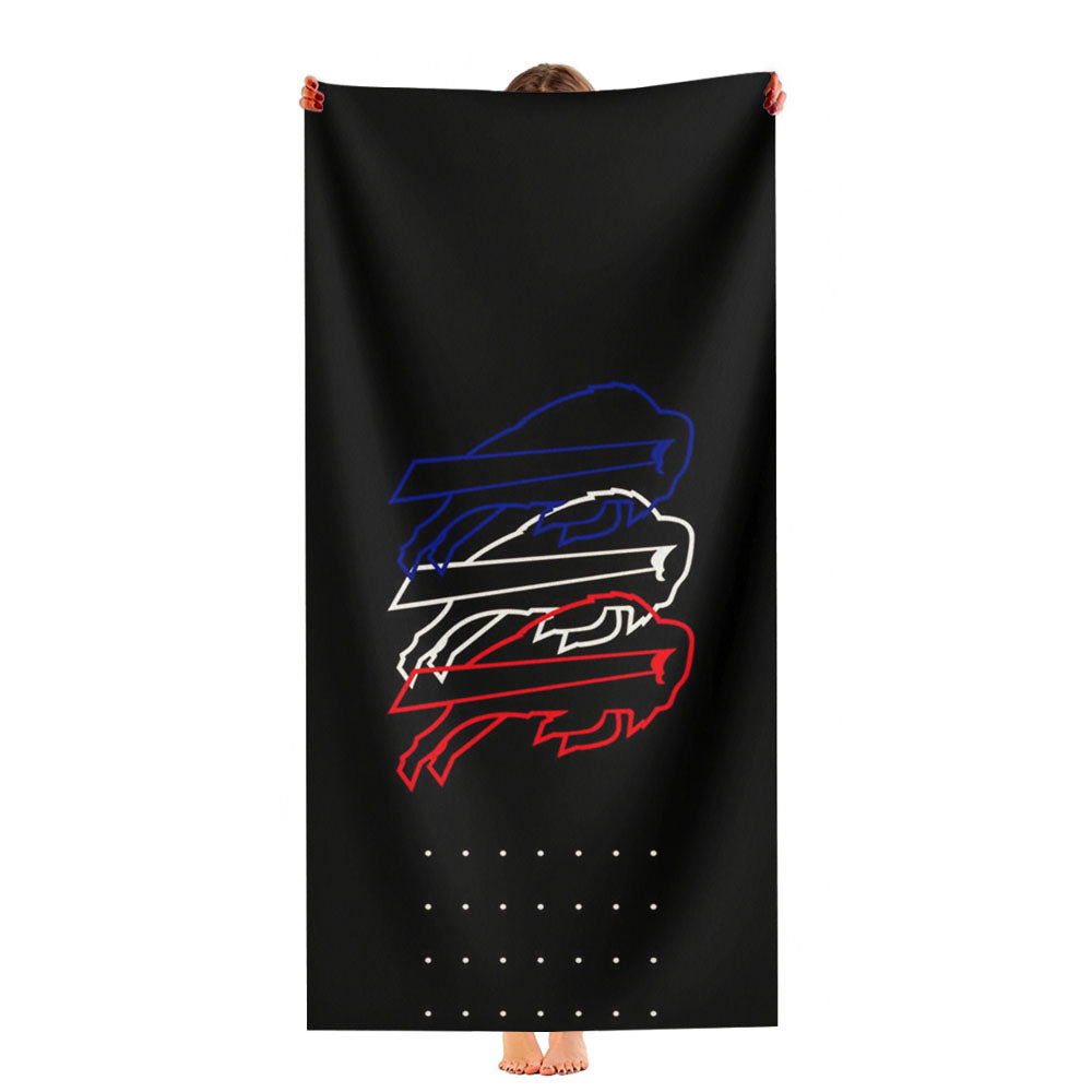 Buffalo Bills Logo 77 Ultra-Soft Luxury Bathroom Towels