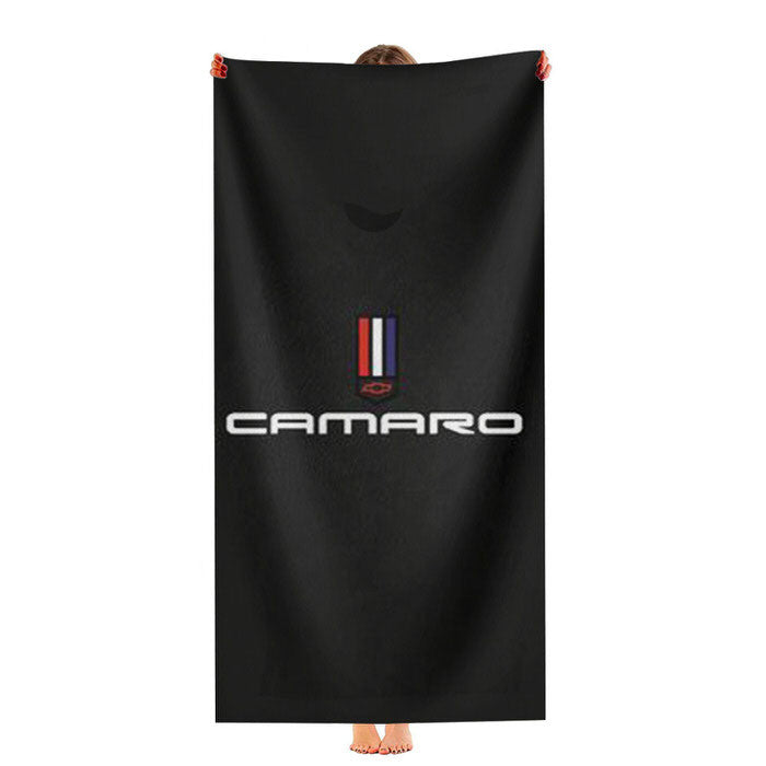 Chevrolet Camaro Logo Soft Luxury Bathroom Towels