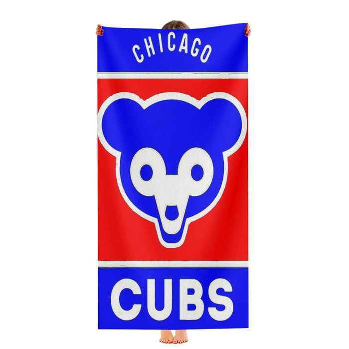 Chicago Cubs Bear Logo Soft Luxury Bathroom Towels