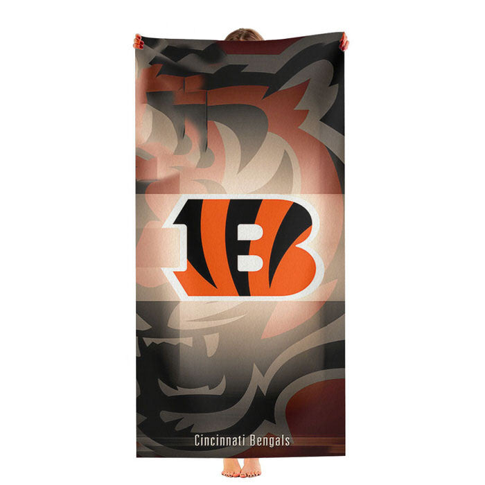Cincinnati Bengals Logo 9 Soft Luxury Bathroom Towels