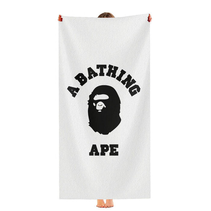 Classic A Bathing Ape Soft Luxury Bathroom Towels