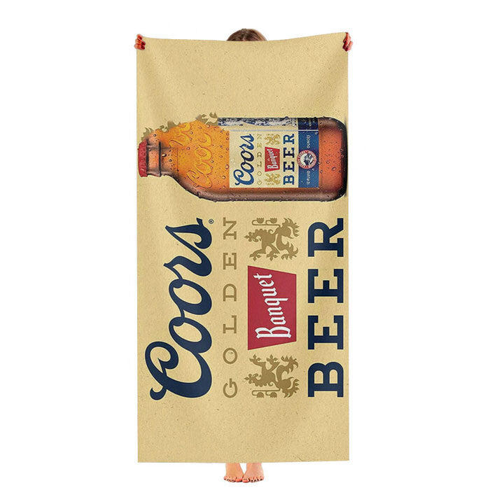 Coors Golden Banquet Beer Soft Luxury Bathroom Towels
