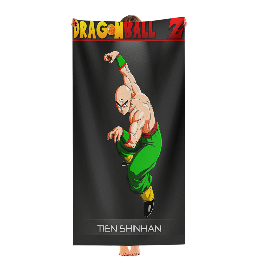 Dragon Ball Z Tien Shinhan Ultra-Soft Luxury Bathroom Towels