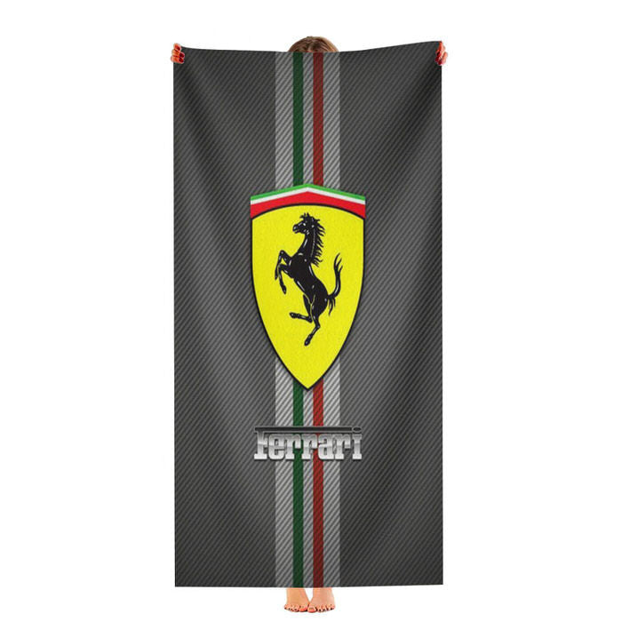 Ferrari Logo 2 Soft Luxury Bathroom Towels