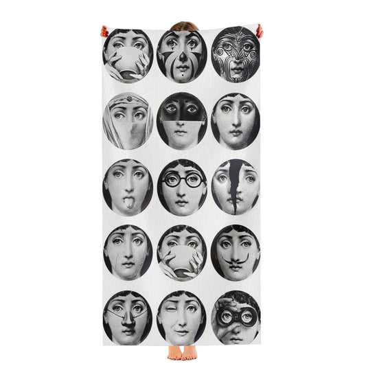Fornasetti Face Ultra-Soft Luxury Bathroom Towels