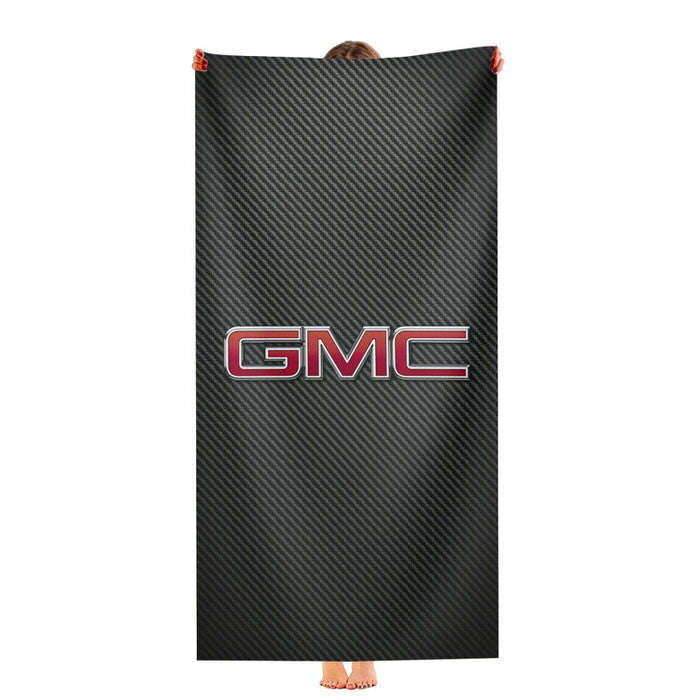 Gmc Carbon Fiber Logo Soft Luxury Bathroom Towels