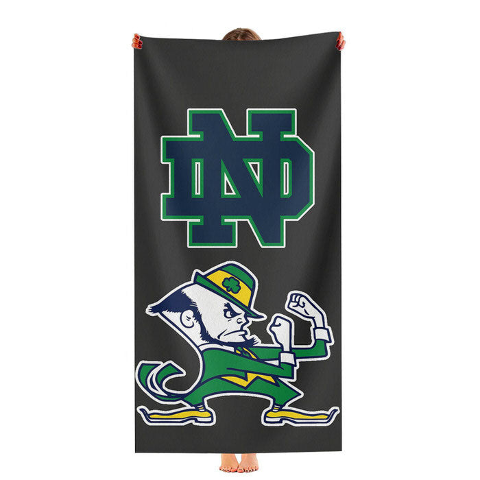 Grey Notre Dame Fighting Irish Soft Luxury Bathroom Towels