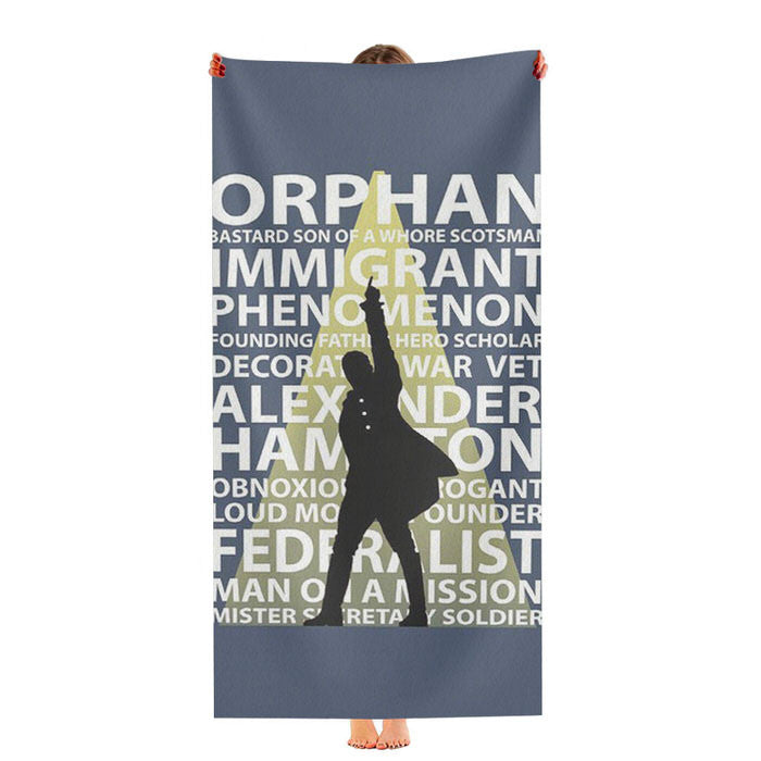 Hamilton Musical Quotes Soft Luxury Bathroom Towels