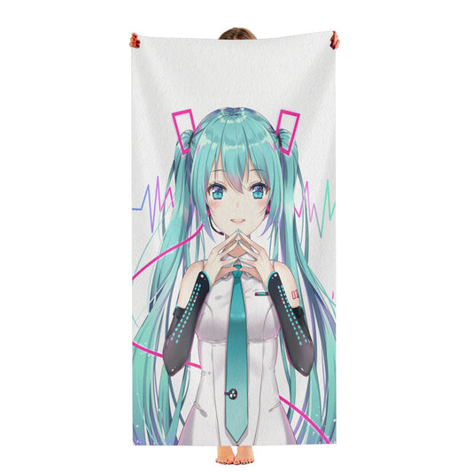 Hatsune Miku 2 Ultra-Soft Luxury Bathroom Towels