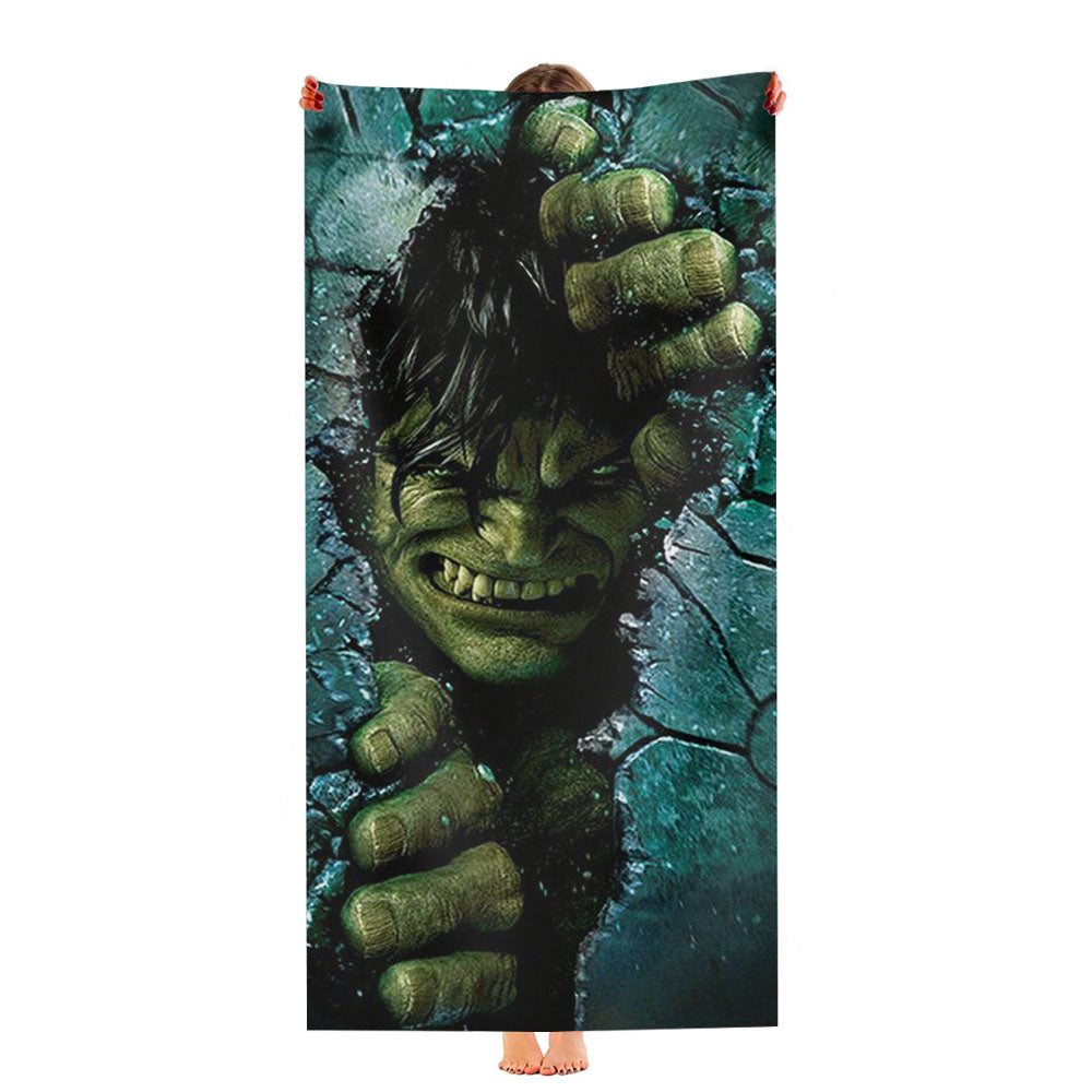 Hulk Broken Building Wall Ultra-Soft Luxury Bathroom Towels