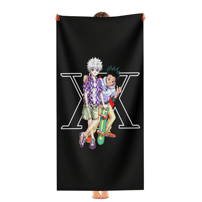 Hunter X Hunter Gon Killua Soft Luxury Bathroom Towels