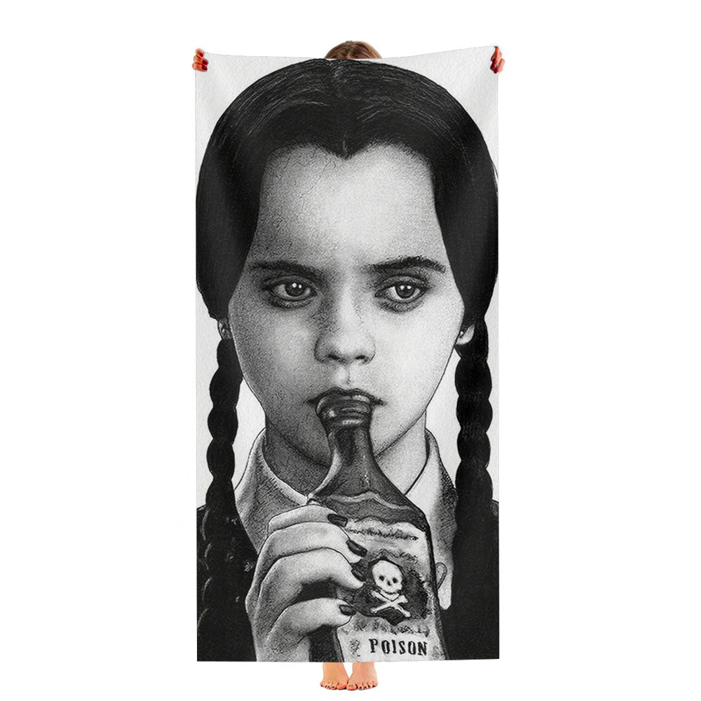 I Hate Everything Wednesday Addams Ultra-Soft Luxury Bathroom Towels