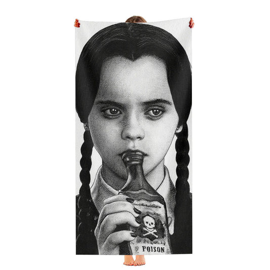 I Hate Everything Wednesday Addams Ultra-Soft Luxury Bathroom Towels