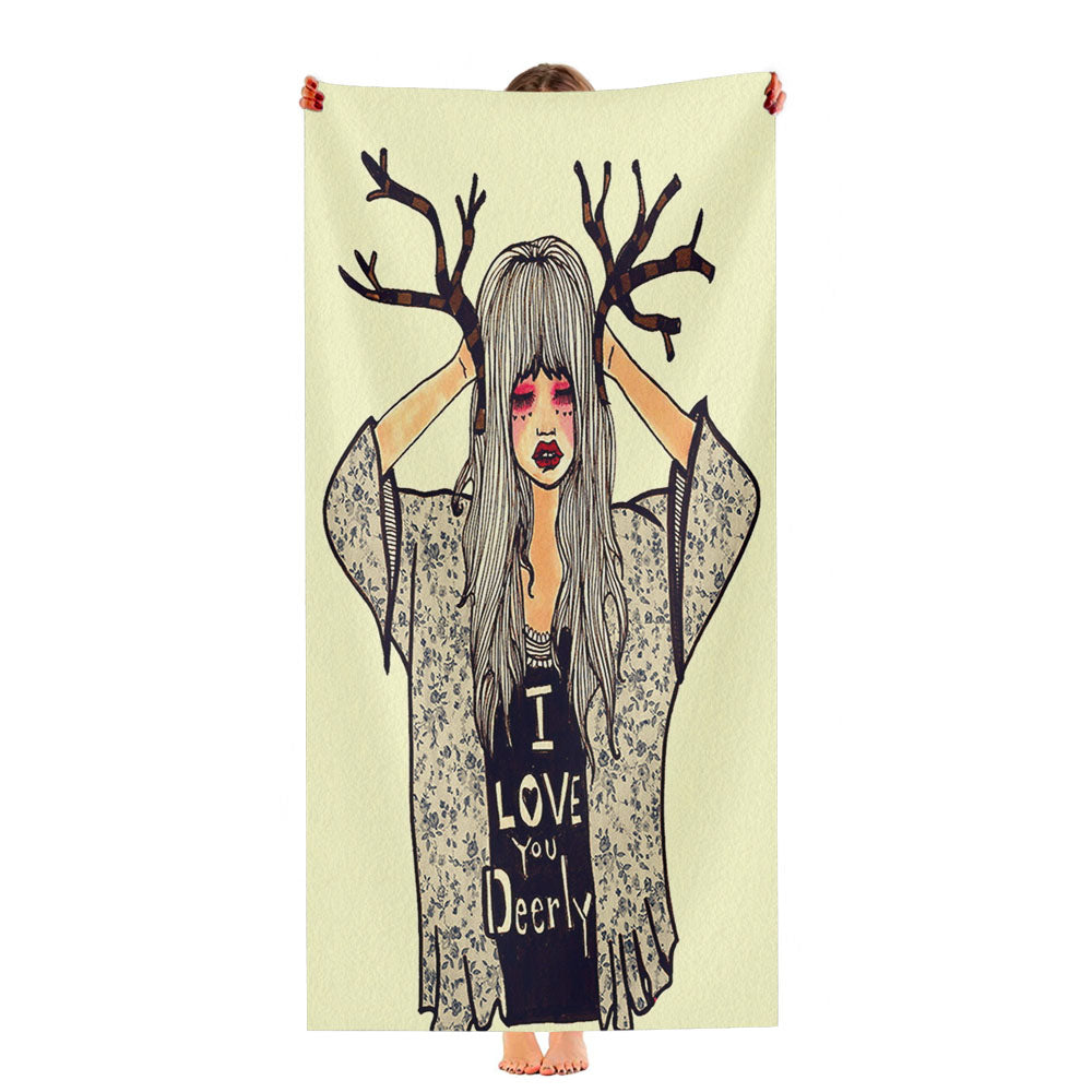 I Love You Deerly Ultra-Soft Luxury Bathroom Towels