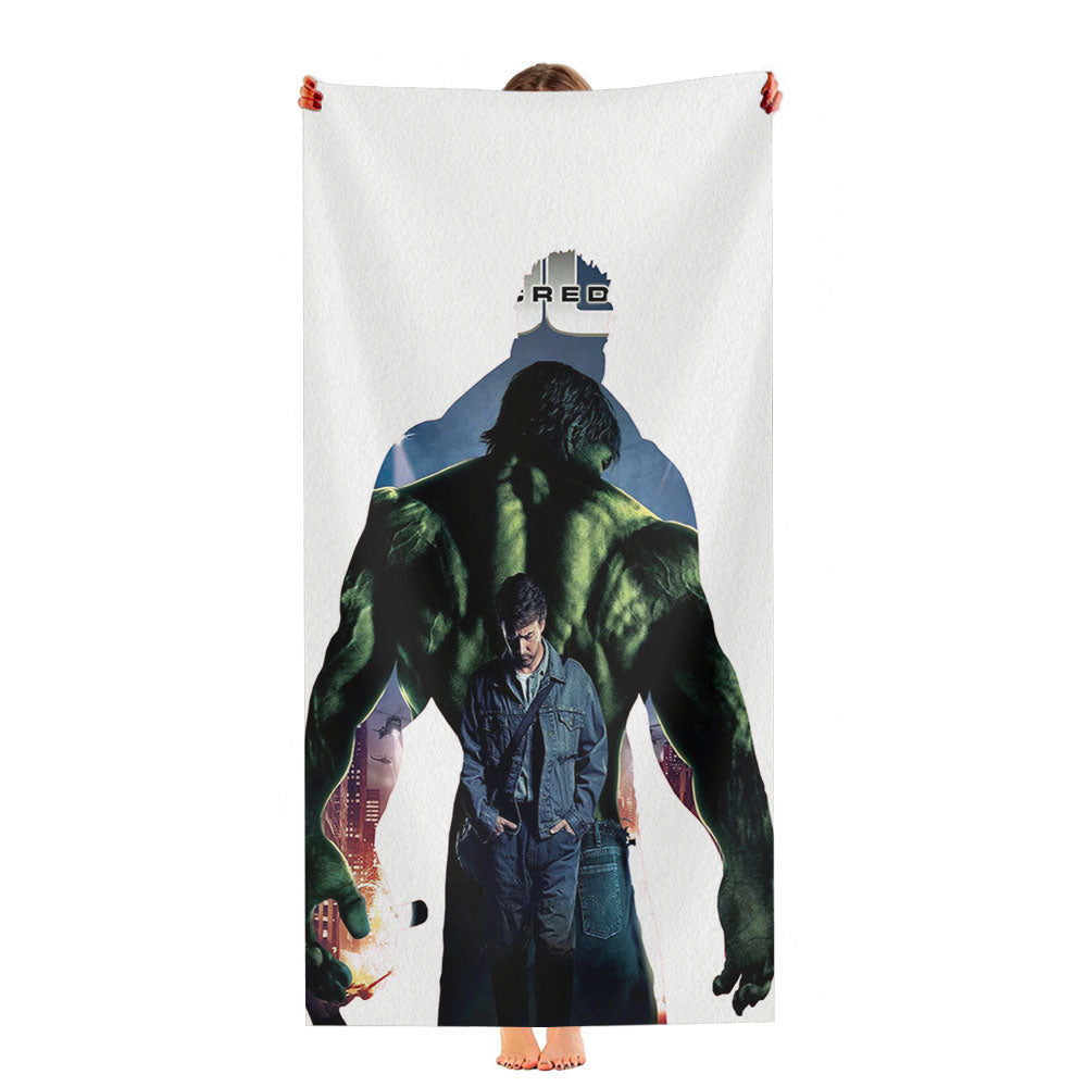 Incredible Hulk Poster Ultra-Soft Luxury Bathroom Towels