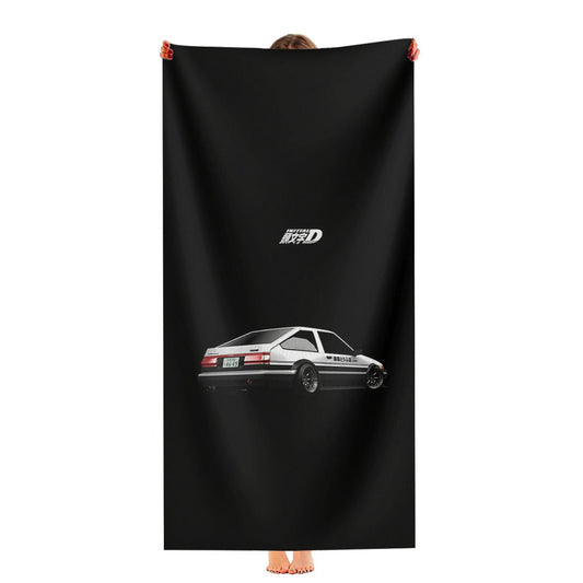 Initial D Black Wallpaper Ultra-Soft Luxury Bathroom Towels
