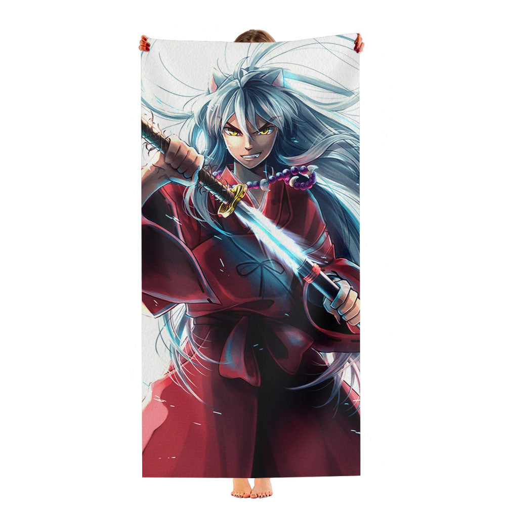 Inuyasha Anime Boy Ultra-Soft Luxury Bathroom Towels