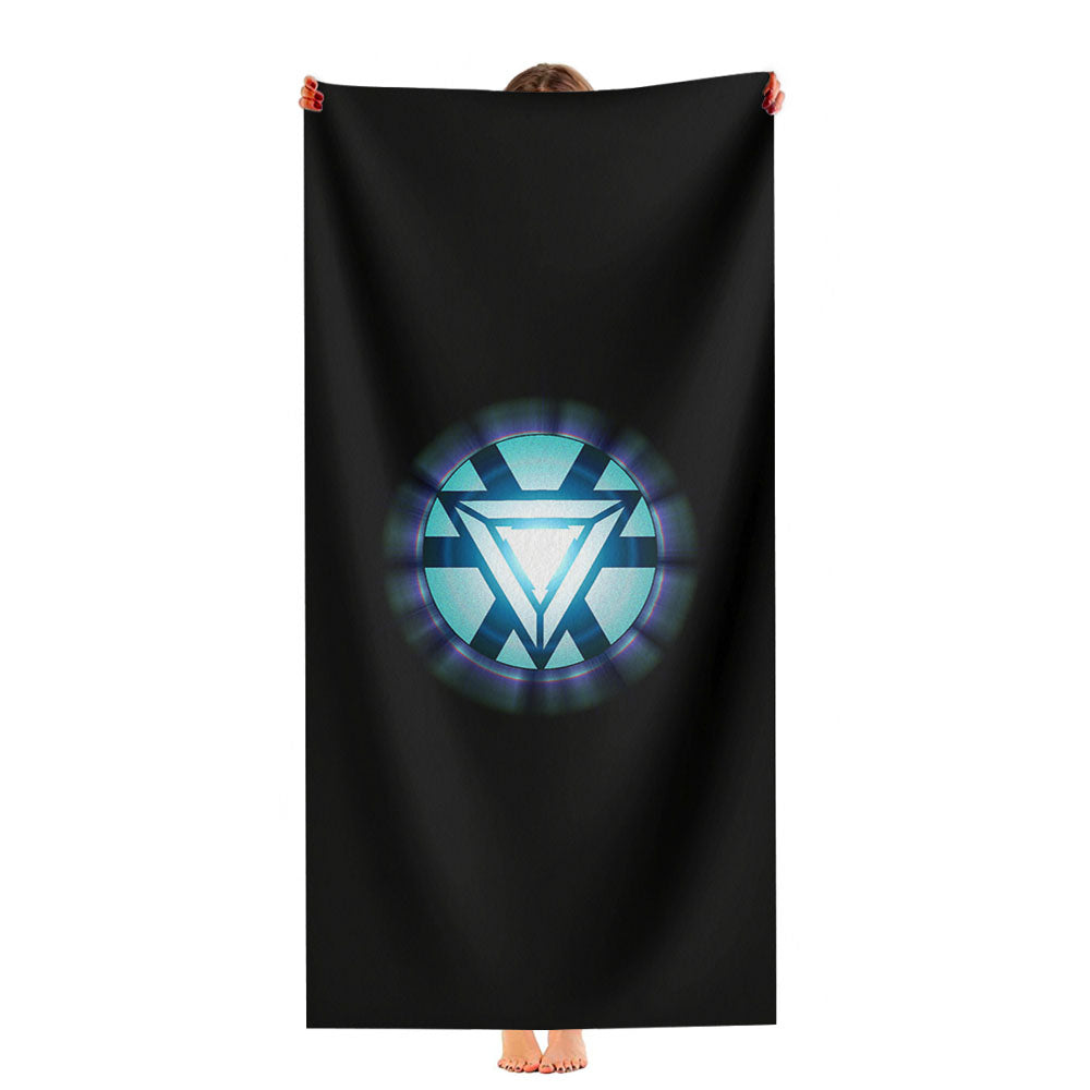 Iron Man Arc Reactor Ultra-Soft Luxury Bathroom Towels