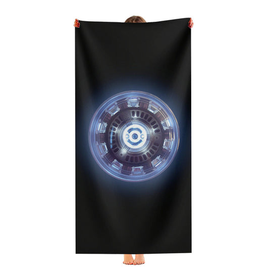 Iron Man Arc Reator Circle Ultra-Soft Luxury Bathroom Towels