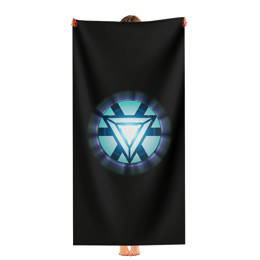 Iron Man Arc Reator Triangel Ultra-Soft Luxury Bathroom Towels