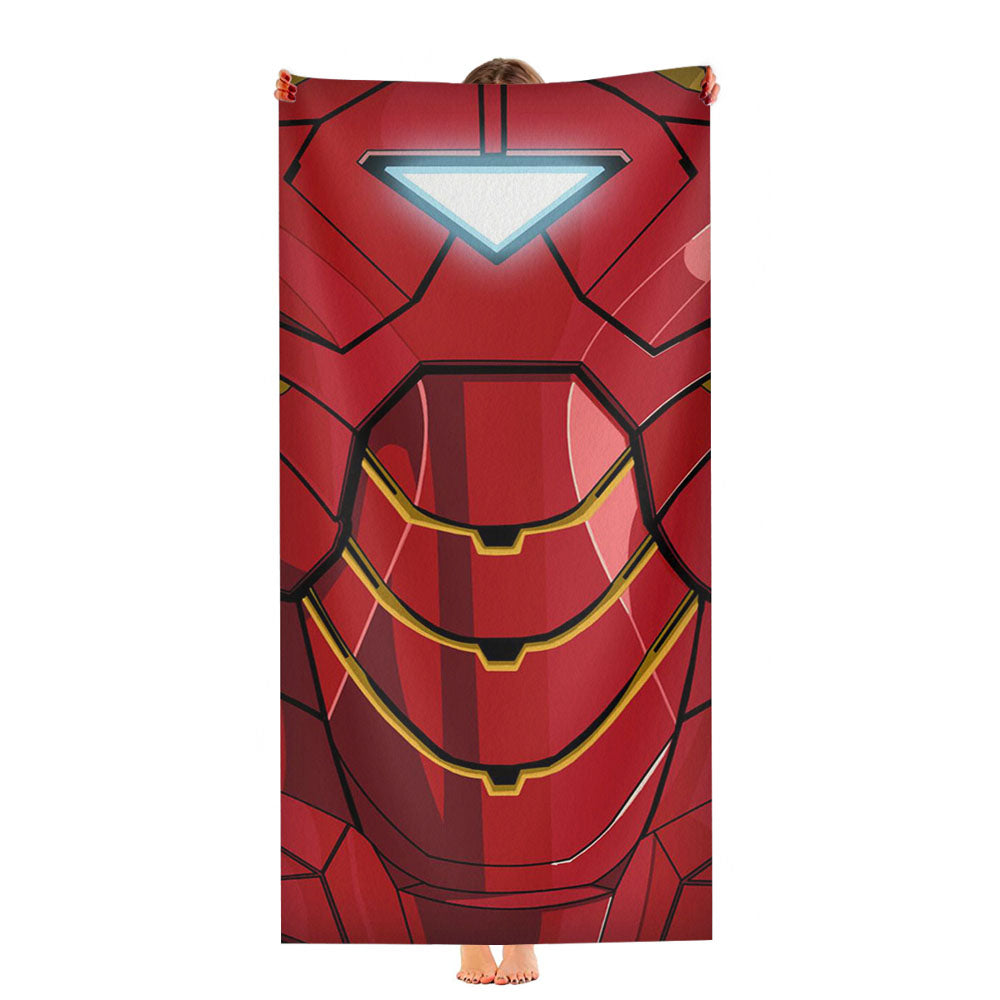 Iron Man Body Wallpaper Ultra-Soft Luxury Bathroom Towels