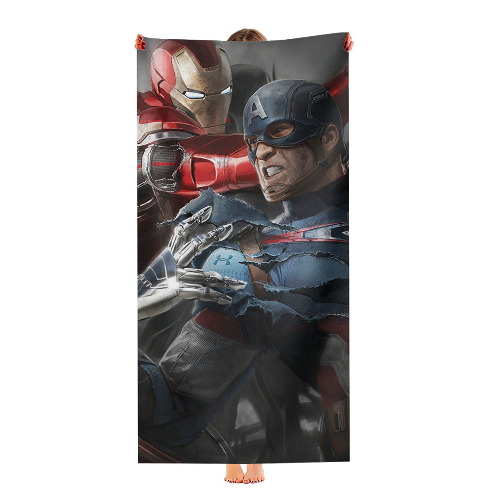 Iron Man Captain America War Ultra-Soft Luxury Bathroom Towels