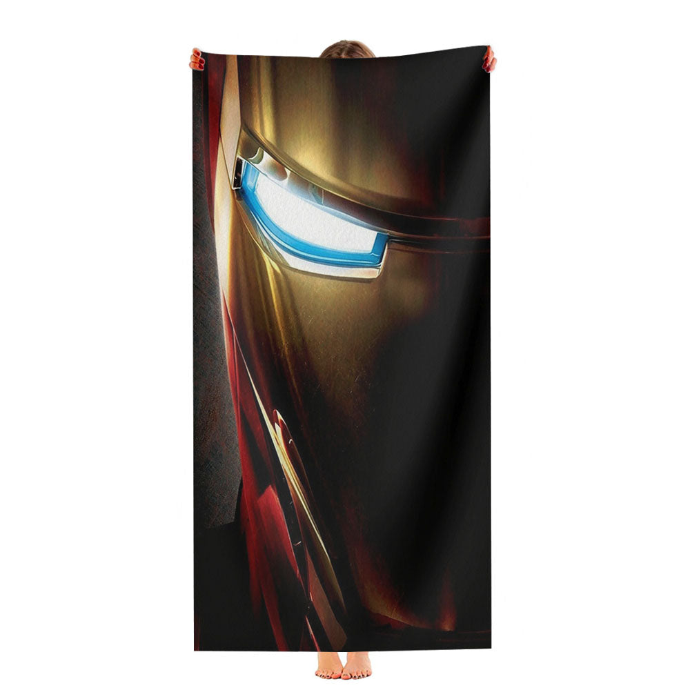 Iron Man Mask Ultra-Soft Luxury Bathroom Towels